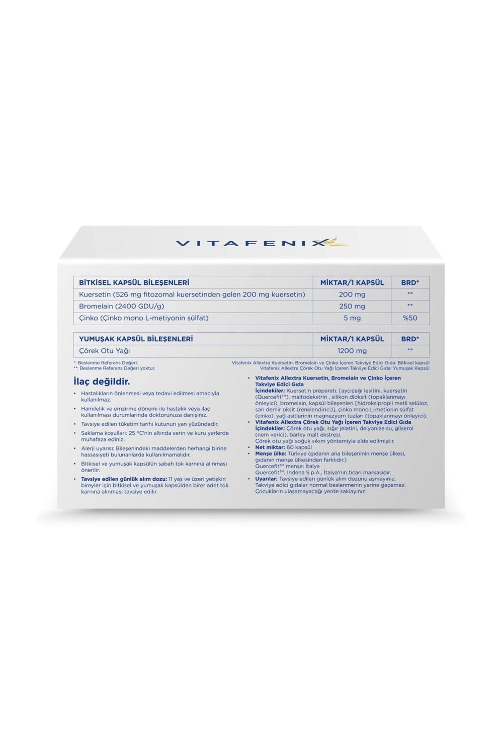 Vitafenix Allextra 60 Kapsül