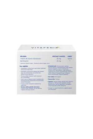 Vitafenix B1 Vitamini 60 Kapsül