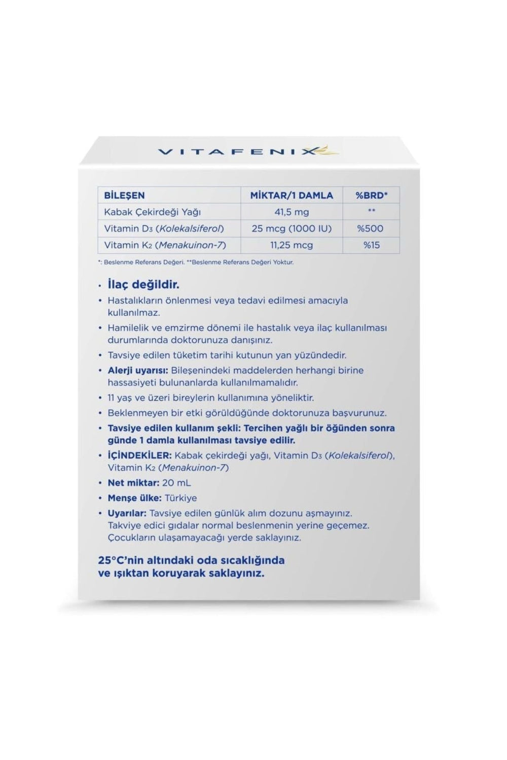 Vitafenix D3 & K2 20 ml