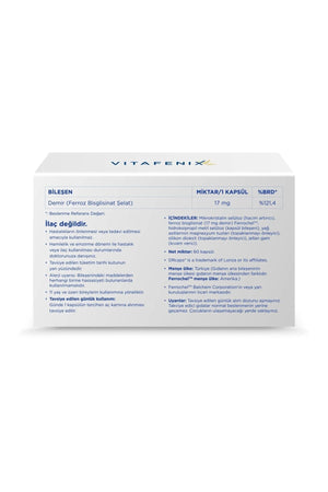 Vitafenix Demir 60 Kapsül