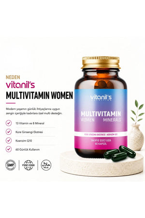 Vitanil's Multivitamin Women 60 Kapsül