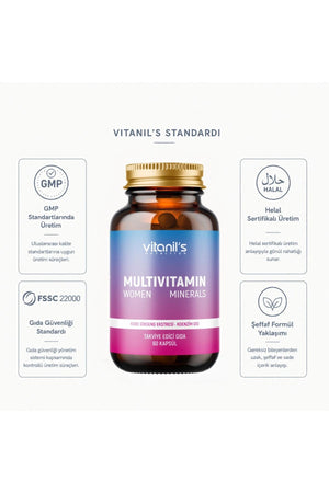 Vitanil's Multivitamin Women 60 Kapsül