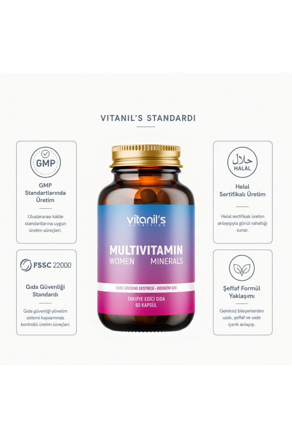 Vitanil's Multivitamin Women 60 Kapsül
