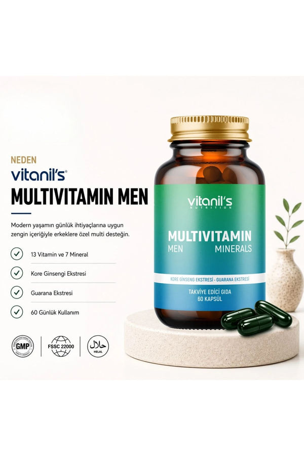 Vitanil's Multivitamin Men 60 Kapsül