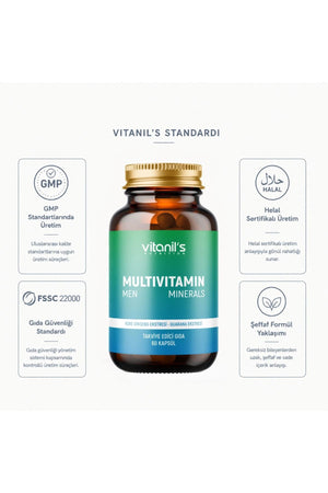Vitanil's Multivitamin Men 60 Kapsül