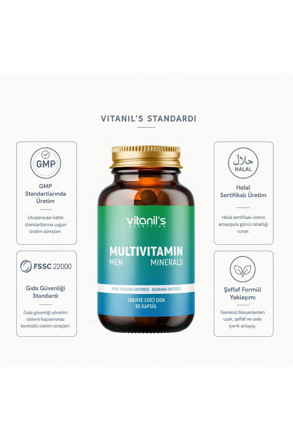 Vitanil's Multivitamin Men 60 Kapsül