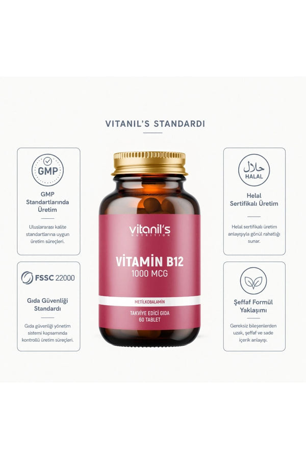 Vitanil's Vitamin B12 60 Tablet