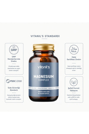 Vitanil's Magnezyum Complex 60 Kapsül