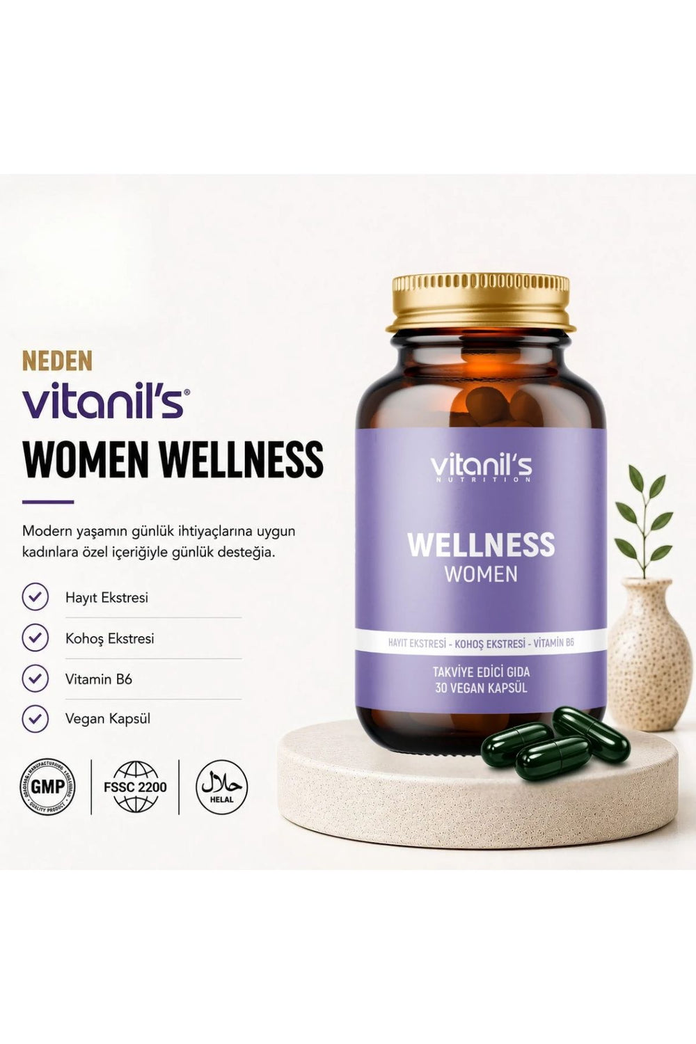 Vitanil's Women Wellness 30 Kapsül