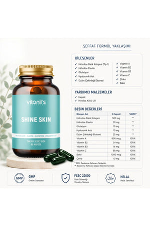 Vitanil's Shine Skin 60 Kapsül