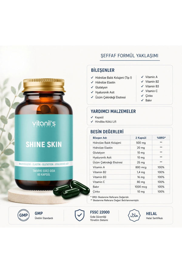 Vitanil's Shine Skin 60 Kapsül