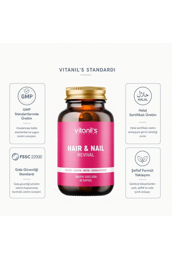 Vitanil's Revival Hair & Nail 60 Kapsül