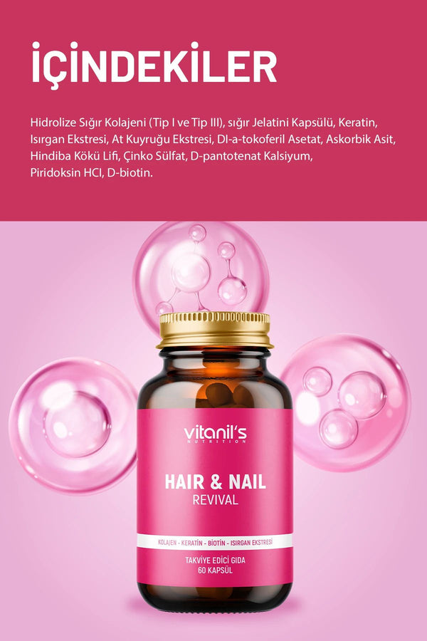 Vitanil's Revival Hair & Nail 60 Kapsül