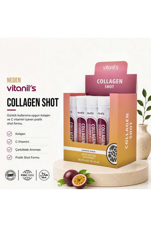 Vitanil's Collagen Çarkıfelek Aromalı 15 Şişe