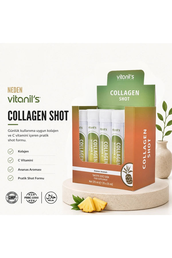 Vitanil's Collagen Ananas Aromalı 15 Şişe