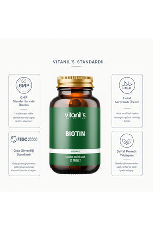 Vitanil's Biotin 60 Tablet
