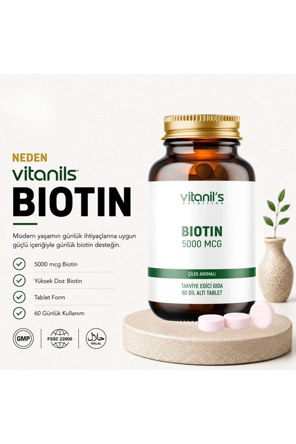 Vitanil's Biotin Chewable 60 Tablet