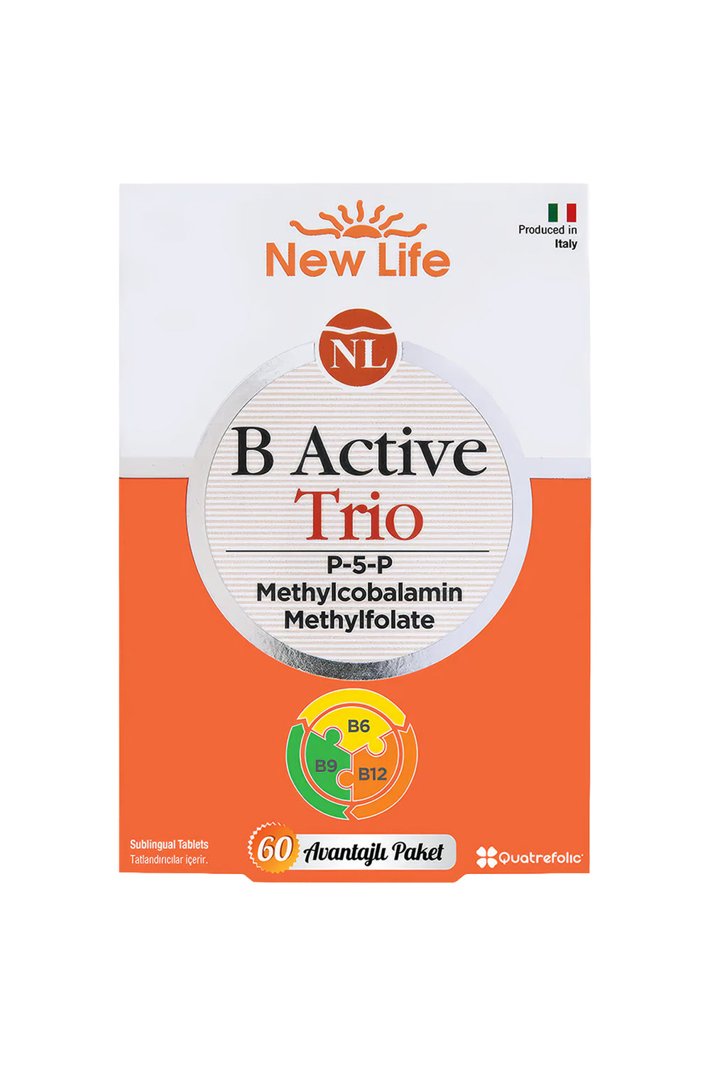 New Life B Active Trio 60 Dilaltı Tablet