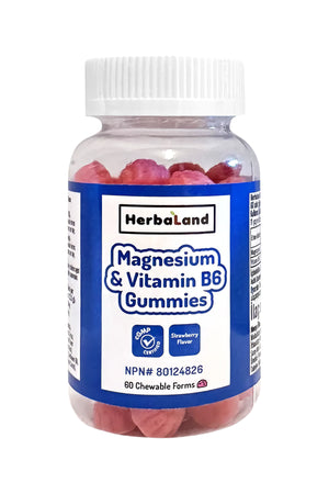 Herbaland Magnesium & Vitamin B6 Gummy 60 Çiğnenebilir Form