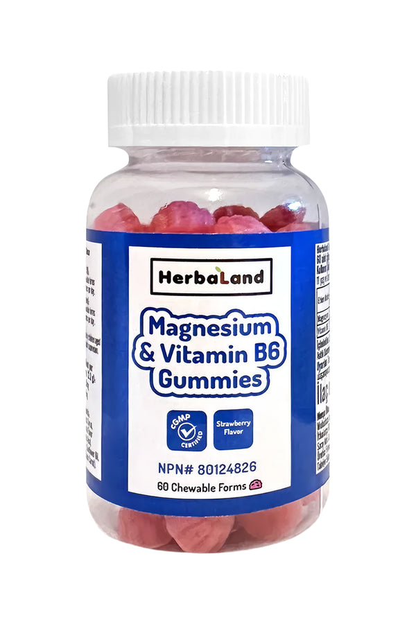 Herbaland Magnesium & Vitamin B6 Gummy 60 Çiğnenebilir Form