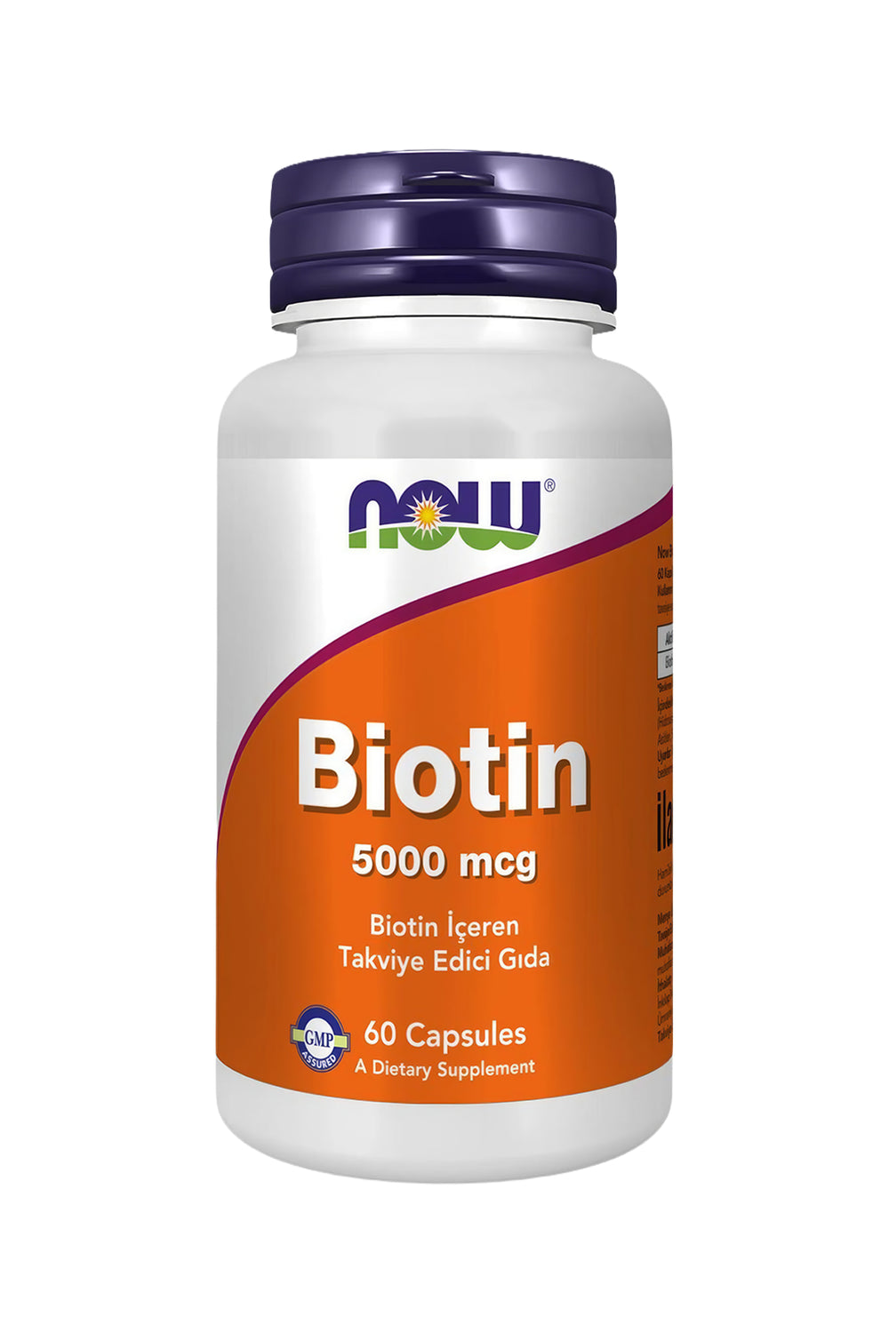 Now Biotin 5000 mcg 60 Kapsül